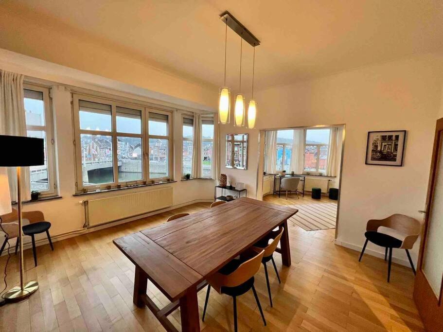 Bellevue - Grand Appartement Pour 5 Sur Les Quais De La Meuse Liège Exteriör bild